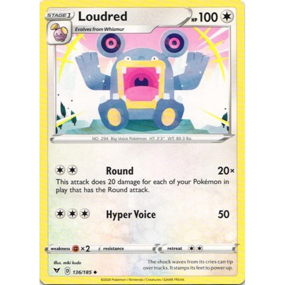 Loudred #136 Pokemon Vivid Voltage